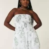 Στράπλες Μίνι Φόρεμα Smocked Bodice