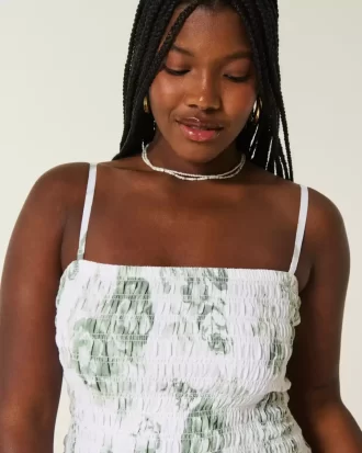 Στράπλες Μίνι Φόρεμα Smocked Bodice