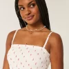 Στράπλες Μίνι Φόρεμα Smocked Bodice