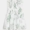 Στράπλες Μίνι Φόρεμα Smocked Bodice