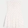 Στράπλες Μίνι Φόρεμα Smocked Bodice