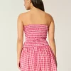 Στράπλες Μίνι Φόρεμα Smocked Bodice