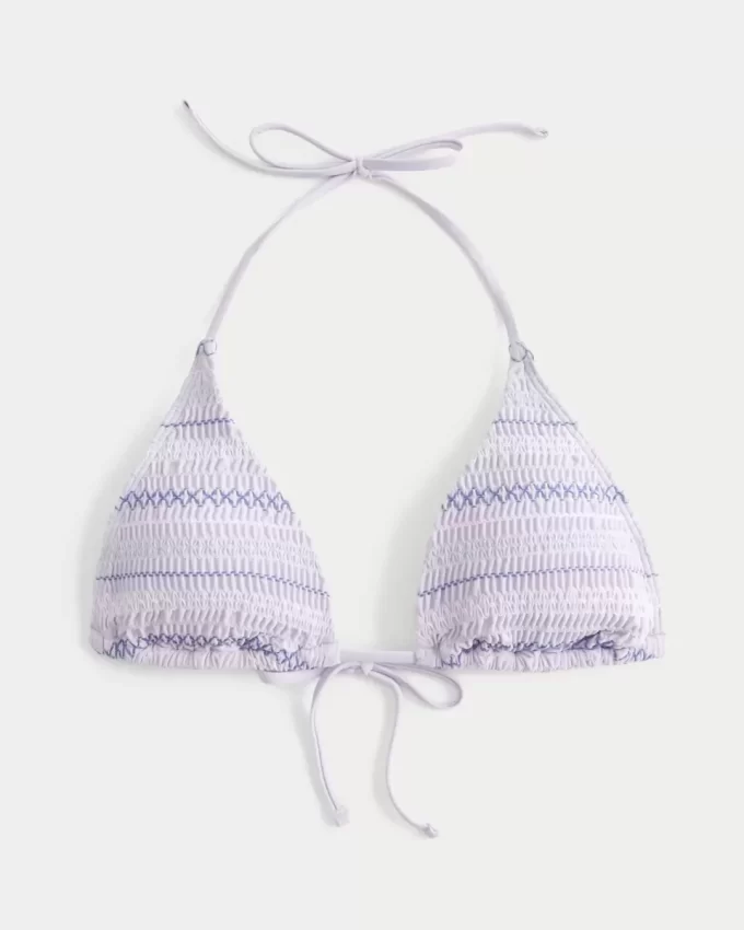 Μπικίνι Smocked Halter Triangle Top