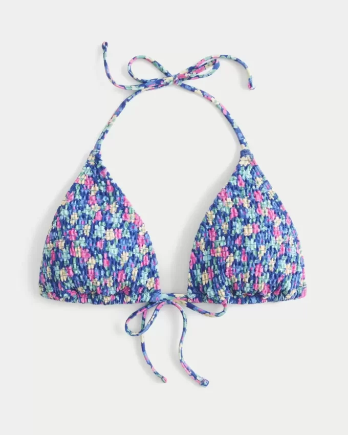 Μπικίνι Smocked Halter Triangle Top