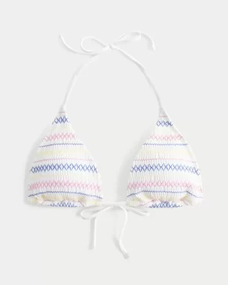 Μπικίνι Smocked Halter Triangle Top