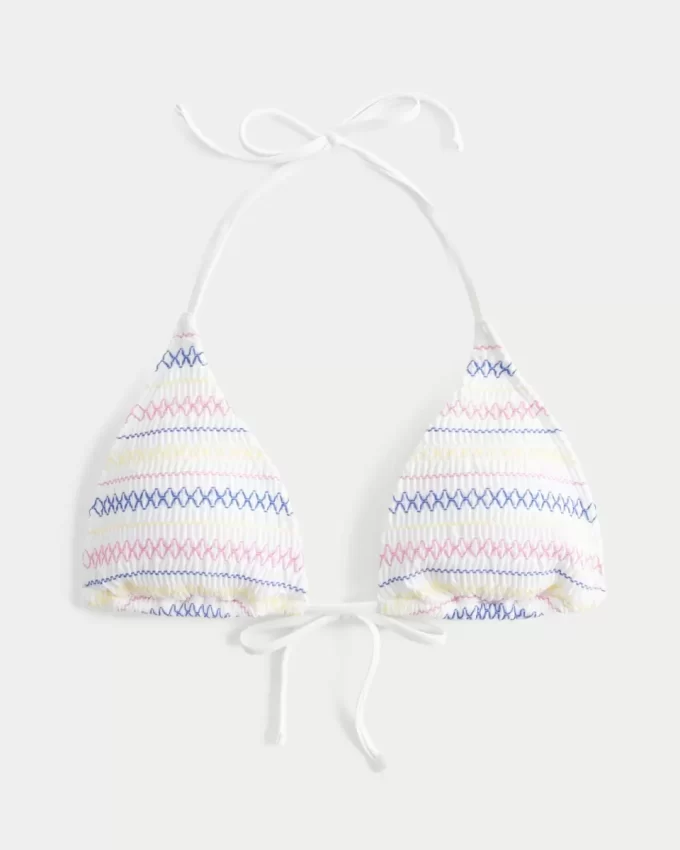 Μπικίνι Smocked Halter Triangle Top