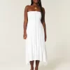 Στράπλες Smocked Maxi Φόρεμα Στράπλες Smocked Maxi Φόρεμα