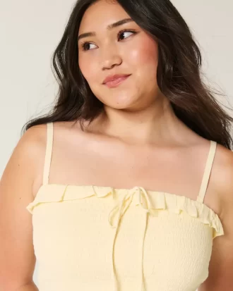 Στράπλες Smocked Maxi Φόρεμα