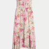 Στράπλες Smocked Maxi Φόρεμα Στράπλες Smocked Maxi Φόρεμα