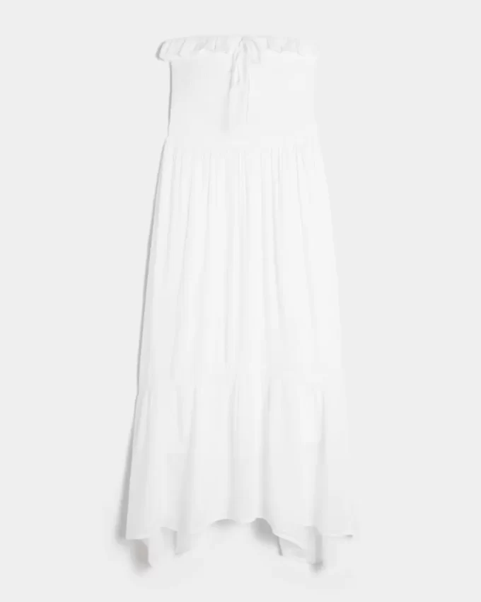 Στράπλες Smocked Maxi Φόρεμα Στράπλες Smocked Maxi Φόρεμα