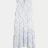 Στράπλες Smocked Maxi Φόρεμα Στράπλες Smocked Maxi Φόρεμα