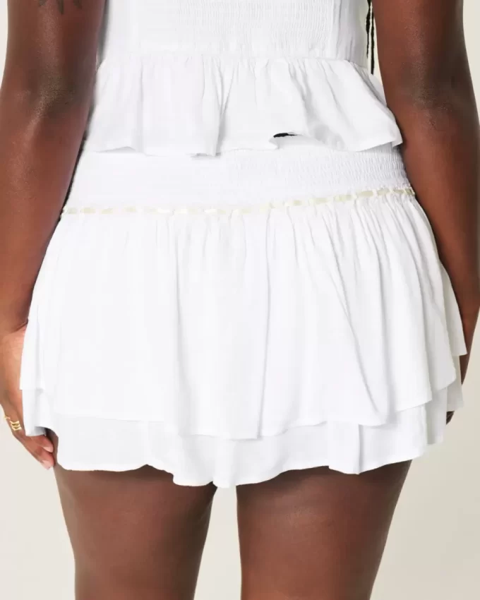 Smocked Tiered Mini Skort Smocked Tiered Mini Skort
