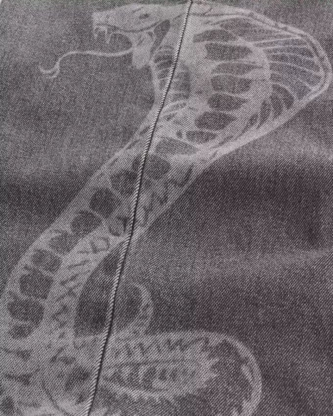 Τζιν Snake Graphic Super Baggy