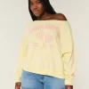 Εύκολη γραφική φούτερ Southampton Off-the-Shoulder Εύκολη γραφική φούτερ Southampton Off-the-Shoulder