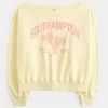 Εύκολη γραφική φούτερ Southampton Off-the-Shoulder Εύκολη γραφική φούτερ Southampton Off-the-Shoulder