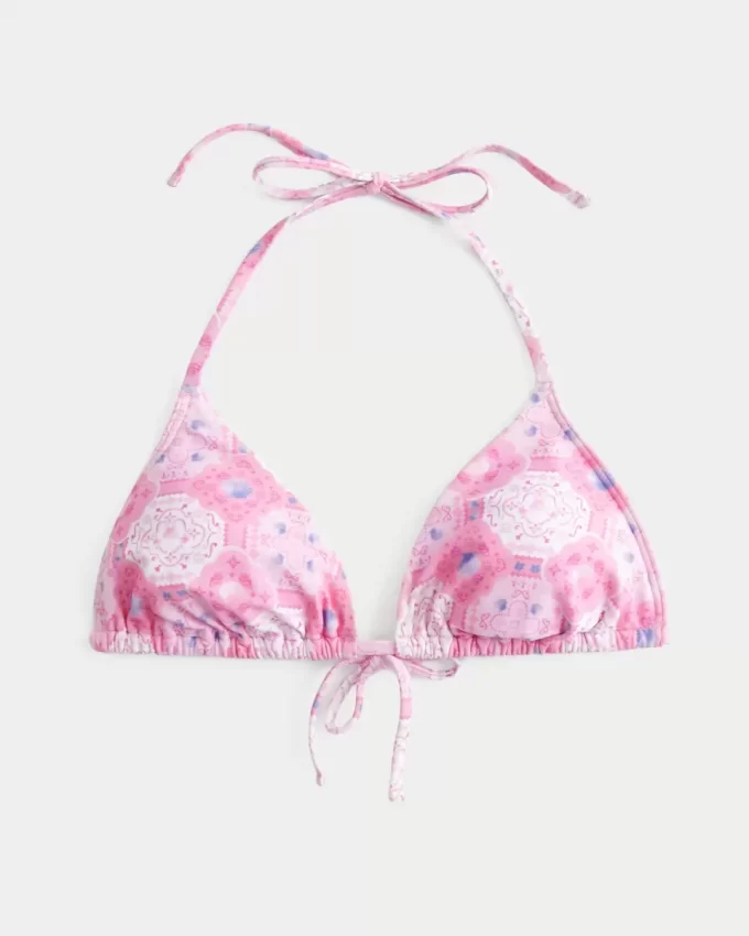Spring Break Halter Triangle Bikini Top Spring Break Halter Triangle Bikini Top