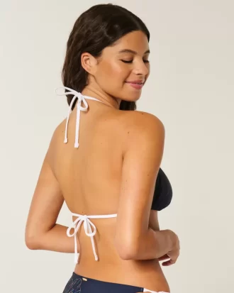 Spring Break Halter Triangle Bikini Top