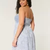 Μίνι φόρεμα Strapless Mix σε στυλ κροσέ Μίνι φόρεμα Strapless Mix σε στυλ κροσέ
