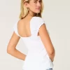 Κοντομάνικο Stretch Ποπλίνα Τοπ Κοντομάνικο Stretch Ποπλίνα Τοπ