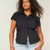 Πουκάμισο με κοντό μανίκι Stretch Poplin Button-Through Πουκάμισο με κοντό μανίκι Stretch Poplin Button-Through