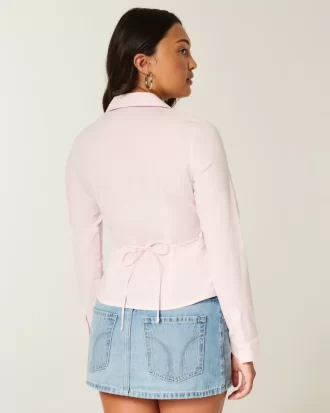 Πουκάμισο Stretch Poplin Button-Through