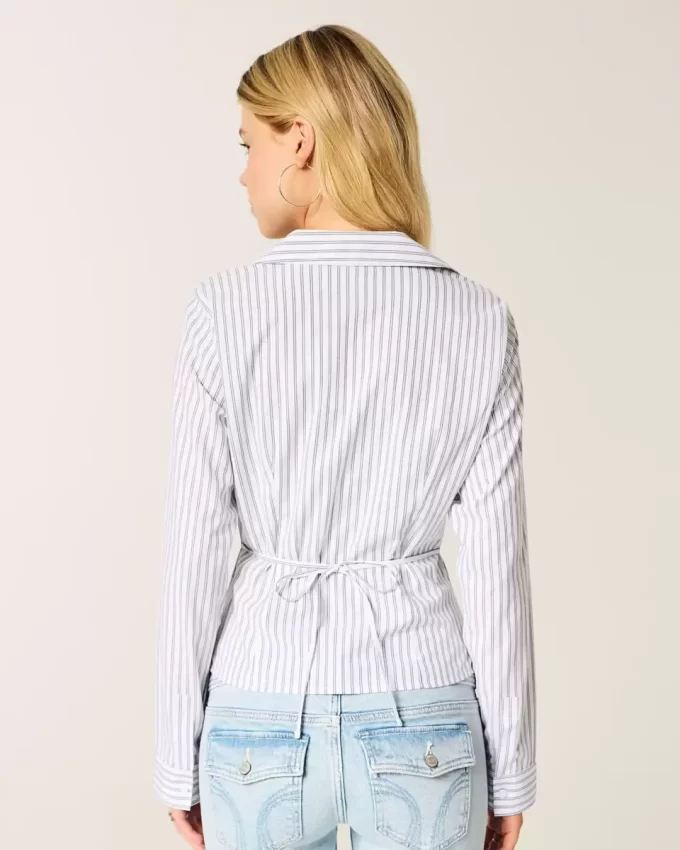 Πουκάμισο Stretch Poplin Button-Through