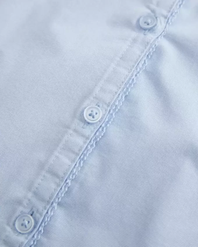 Πουκάμισο με κοντό μανίκι Stretch Poplin Button-Through Πουκάμισο με κοντό μανίκι Stretch Poplin Button-Through