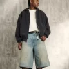 Τζιν σορτς με λίπος μεσαίου πλυσίματος Super Baggy Τζιν σορτς με λίπος μεσαίου πλυσίματος Super Baggy