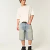 Τζιν σορτς με λίπος μεσαίου πλυσίματος Super Baggy Τζιν σορτς με λίπος μεσαίου πλυσίματος Super Baggy