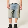 Τζιν σορτς με λίπος μεσαίου πλυσίματος Super Baggy Τζιν σορτς με λίπος μεσαίου πλυσίματος Super Baggy