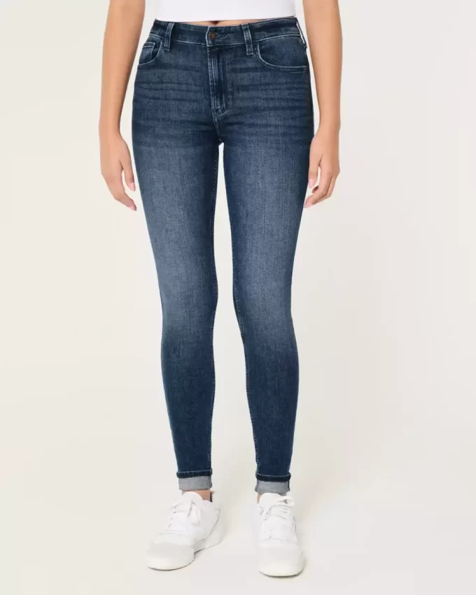 Υψηλό ψηλό μεσαίο τζιν Super Skinny Υψηλό ψηλό μεσαίο τζιν Super Skinny