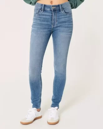 Υψηλό ψηλό μεσαίο τζιν Super Skinny