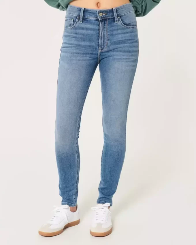 Υψηλό ψηλό μεσαίο τζιν Super Skinny Υψηλό ψηλό μεσαίο τζιν Super Skinny