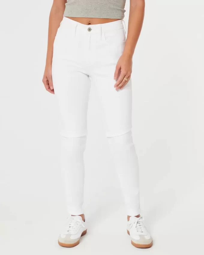 Ψηλόμεσο λευκό Super Skinny τζιν Ψηλόμεσο λευκό Super Skinny τζιν