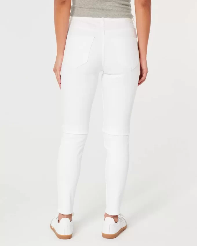 Ψηλόμεσο λευκό Super Skinny τζιν Ψηλόμεσο λευκό Super Skinny τζιν