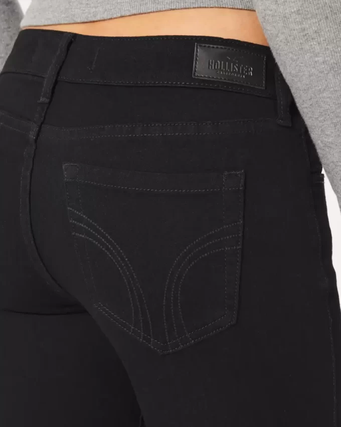 Μαύρο τζιν Super Skinny με χαμηλό ύψος