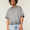 T-Shirt Washed Baggy Crop Crew T-Shirt Washed Baggy Crop Crew