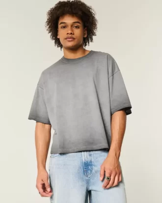 T-Shirt Washed Baggy Crop Crew