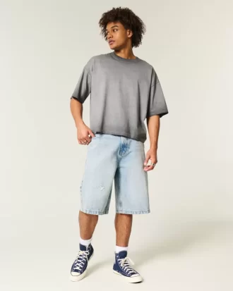 T-Shirt Washed Baggy Crop Crew