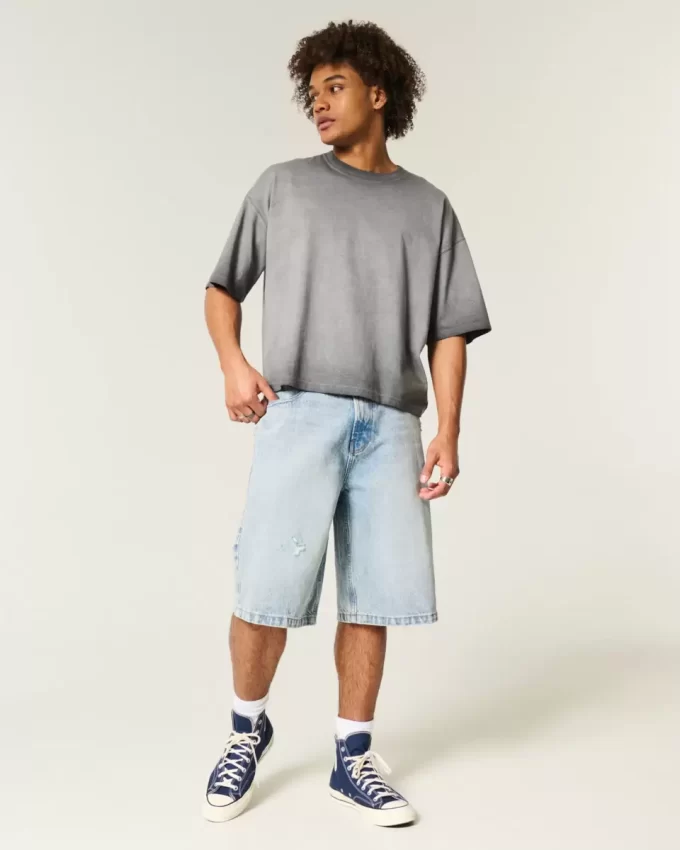 T-Shirt Washed Baggy Crop Crew T-Shirt Washed Baggy Crop Crew