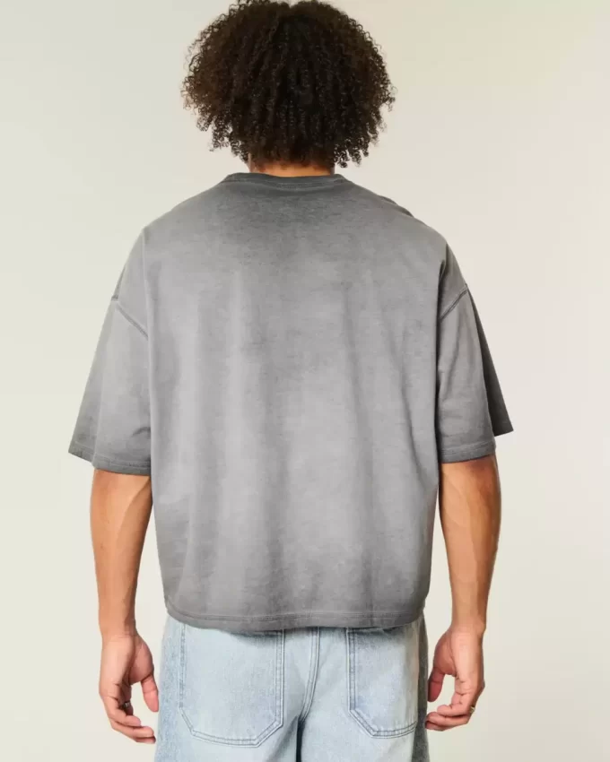 T-Shirt Washed Baggy Crop Crew T-Shirt Washed Baggy Crop Crew