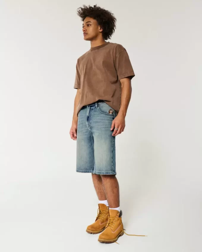 Τζιν σορτς Taz Graphic Medium Wash Super baggy Τζιν σορτς Taz Graphic Medium Wash Super baggy