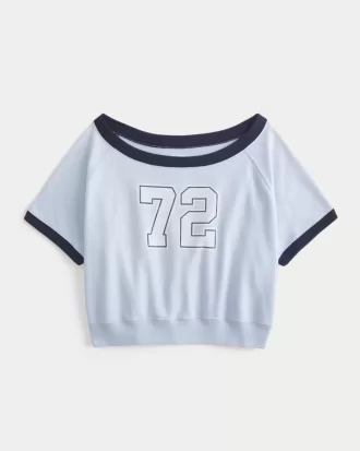 Εύκολη κοντομάνικη γραφική φούτερ Terry Fleece