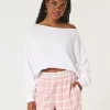 Εύκολη φούτερ Terry Off-the-Shoulder Εύκολη φούτερ Terry Off-the-Shoulder
