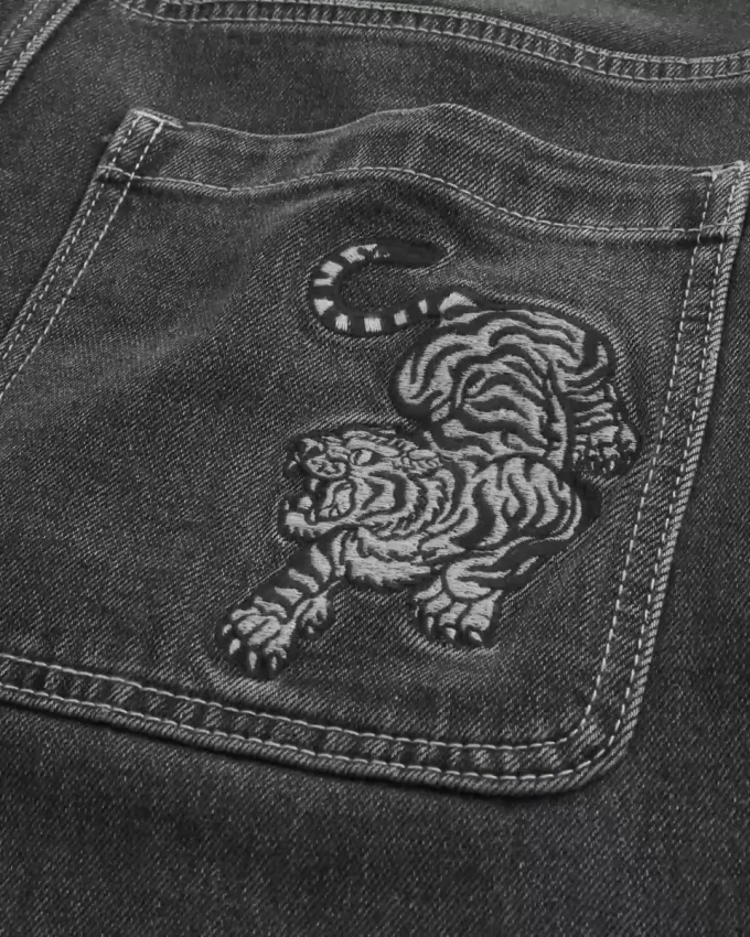 Τζιν σορτς Tiger Graphic φαρδύ Τζιν σορτς Tiger Graphic φαρδύ