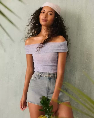Διχτυωτό Πτυσσόμενο Top Off-the-Shoulder
