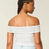 Διχτυωτό Πτυσσόμενο Top Off-the-Shoulder Διχτυωτό Πτυσσόμενο Top Off-the-Shoulder