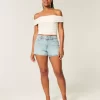 Δαντελένιο Πτυσσόμενο Top Off-the-Shoulder