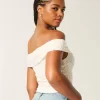 Δαντελένιο Πτυσσόμενο Top Off-the-Shoulder