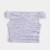 Διχτυωτό Πτυσσόμενο Top Off-the-Shoulder Διχτυωτό Πτυσσόμενο Top Off-the-Shoulder